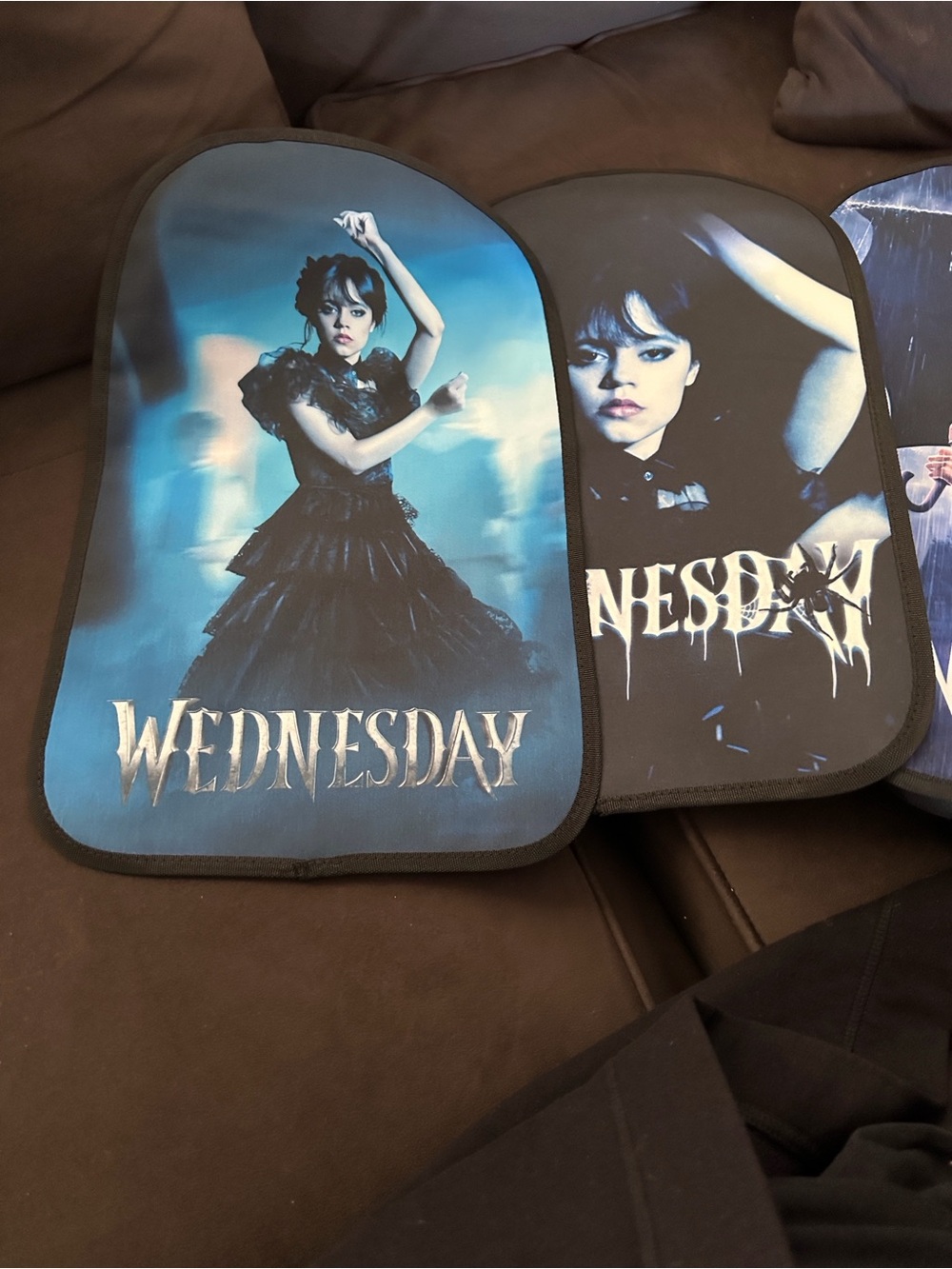 Disney Wednesday Blue & Black Backpack Panel Set